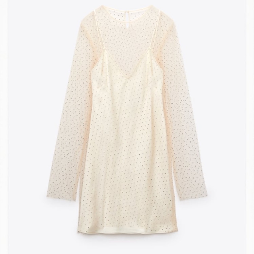 Zara - Contrasting Sparkly Dress - 9259/755